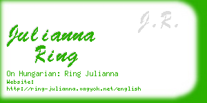 julianna ring business card